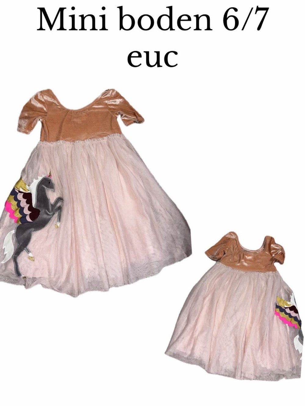 Mini boden unicorn tulle dress